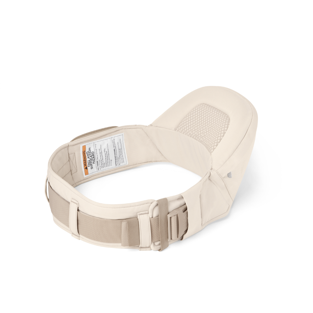 Ergobaby Ergonomic Lift Hip Baby Carrier, 4 Carry Position, Seat with 2 Storage Pockets, Comfortable, Wide Well-Padded Waist Belt and Lumbar Back Support, 7-20 kgs, 6 Months+, Natural Beige