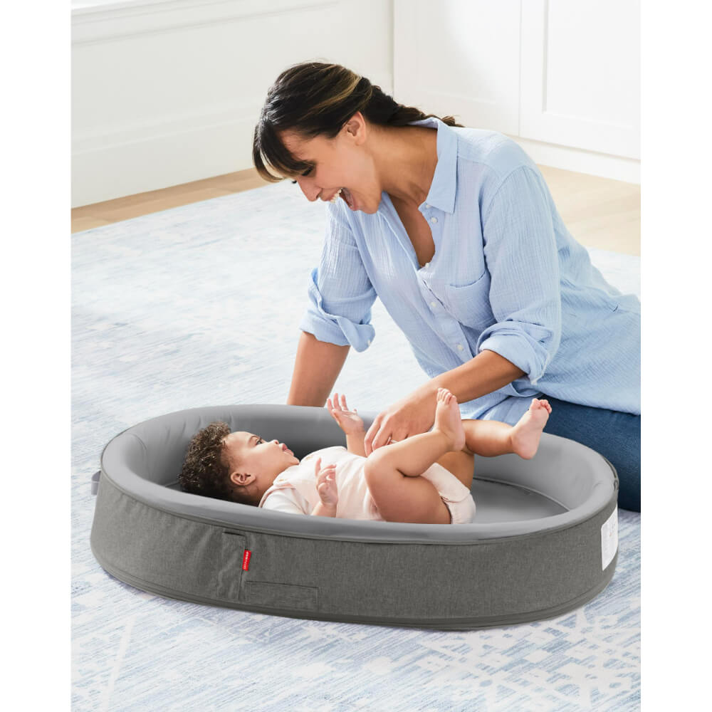 Skip Hop Playful Retreat Baby Nest - Grey Melange