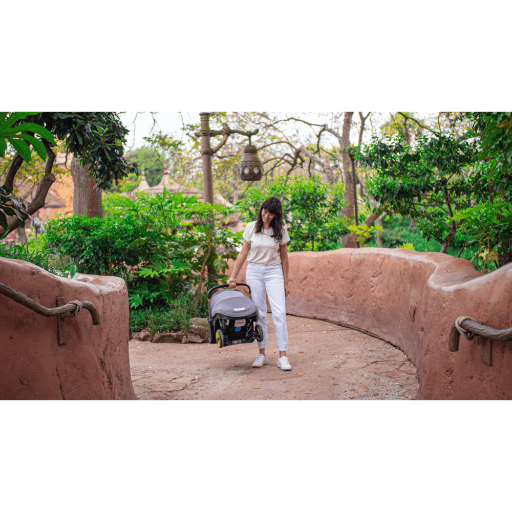 Doona+ Baby Car Seat &amp; Travel Stroller - Convertible Infant Car Seat, Carry Cot and Pram with 5 Point Safety Harness, Ergonomic Pushchair and Travel System (ISOFIX Base Sold Separately)