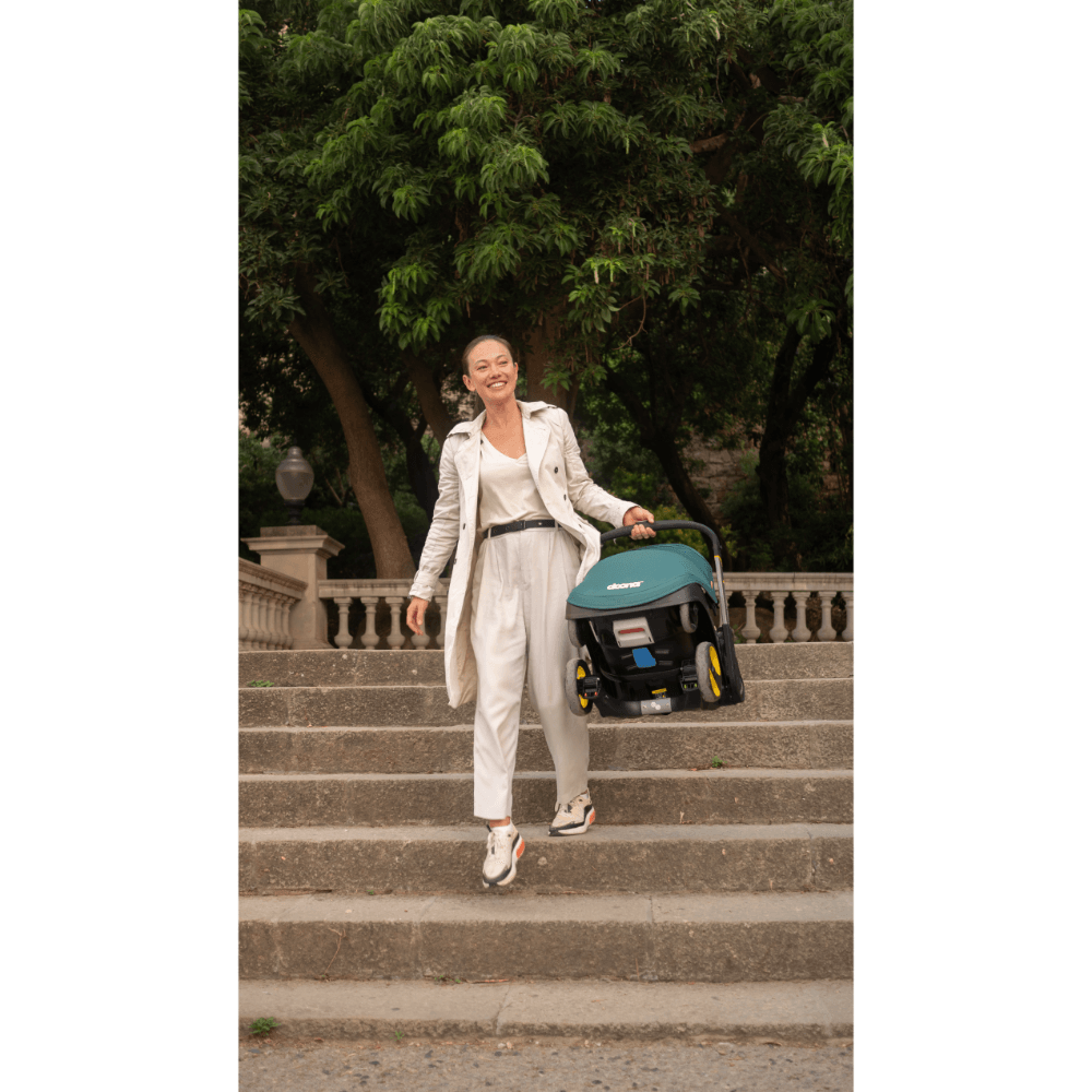 Doona+ Baby Car Seat &amp; Travel Stroller - Convertible Infant Car Seat, Carry Cot and Pram with 5 Point Safety Harness, Ergonomic Pushchair and Travel System (ISOFIX Base Sold Separately)