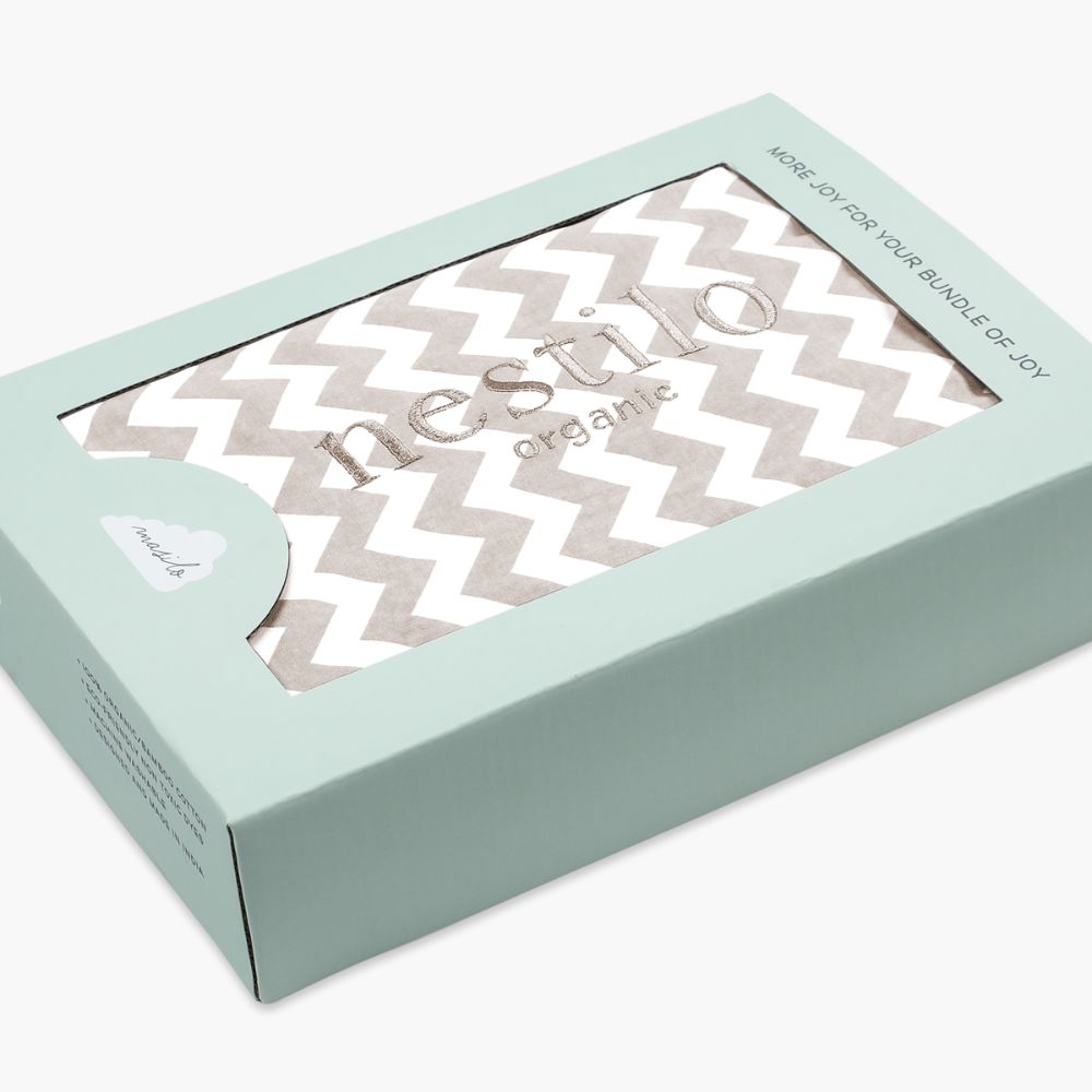 Masilo Organic Nestilo Spare Cover – Chevron Grey
