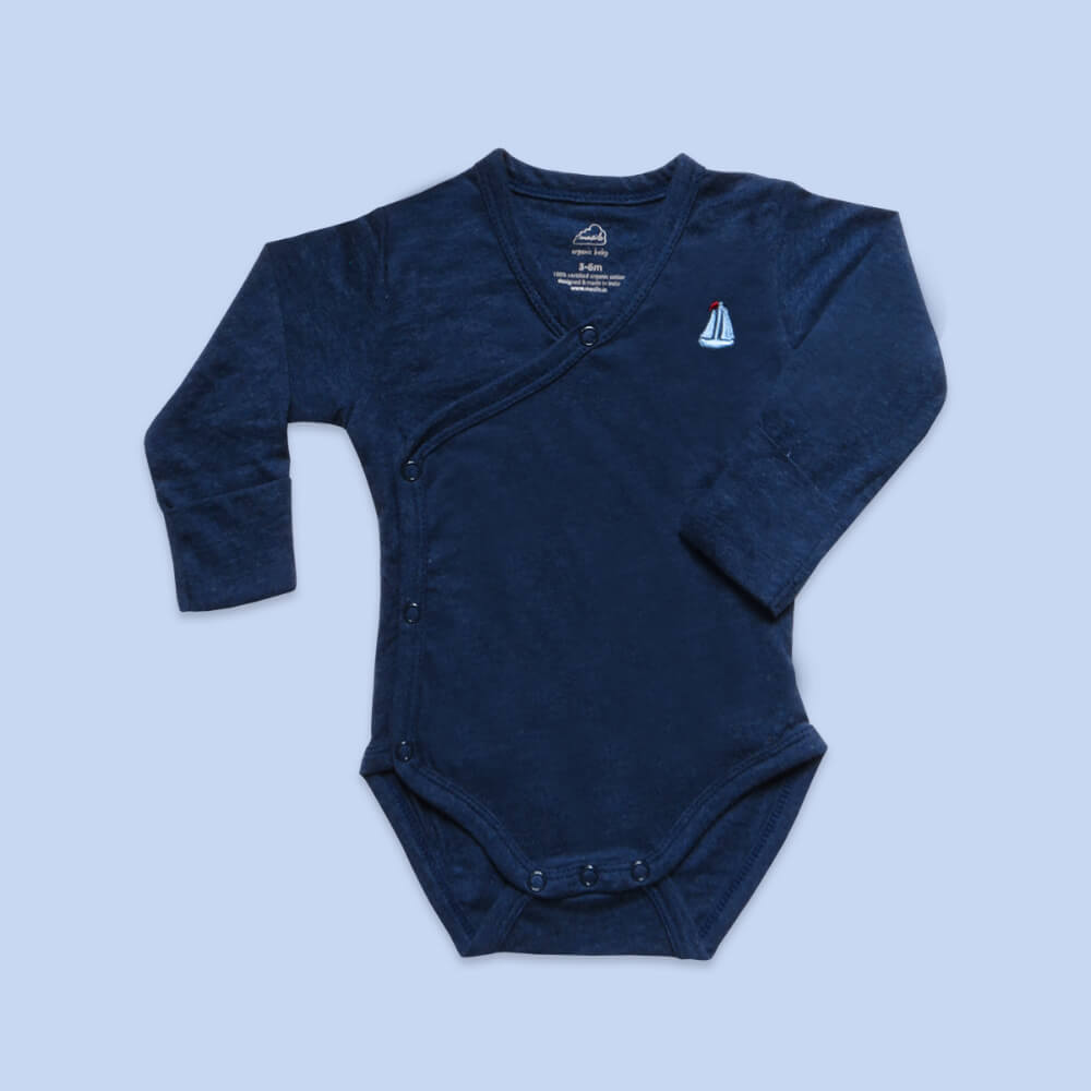 Masilo Long Sleeve Kimono Bodysuit 0-3 Months