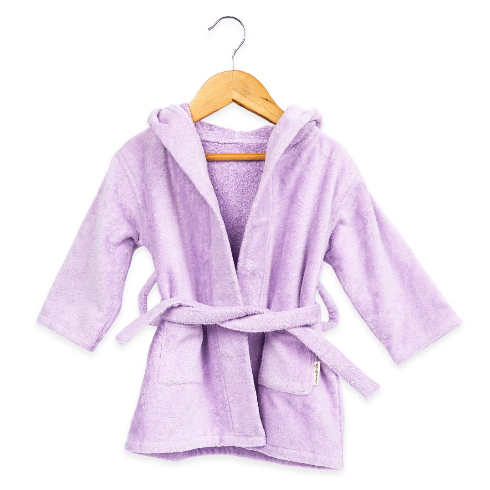 Masilo Hooded Baby Robe - Lilac