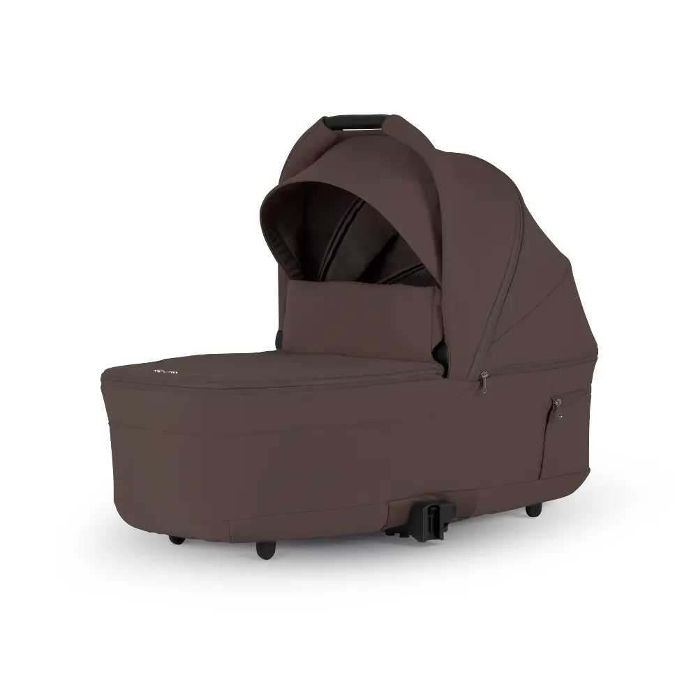 Silver Cross Nia World's Only Aircraft Cabin Approved Stroller in Both Seat & Carrycot Mode|Flat Recline|One Hand Fold|Lightweight & Travel Friendly|Self Standing|0 to 6M|Upto 9 Kg - Chocolate