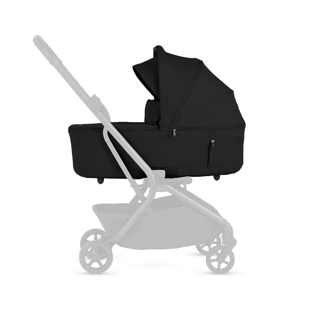Silver Cross Nia World's Only Aircraft Cabin Approved Stroller in Both Seat & Carrycot Mode|Flat Recline|One Hand Fold|Lightweight & Travel Friendly|Self Standing|0 to 6M|Upto 9 Kg - Onyx