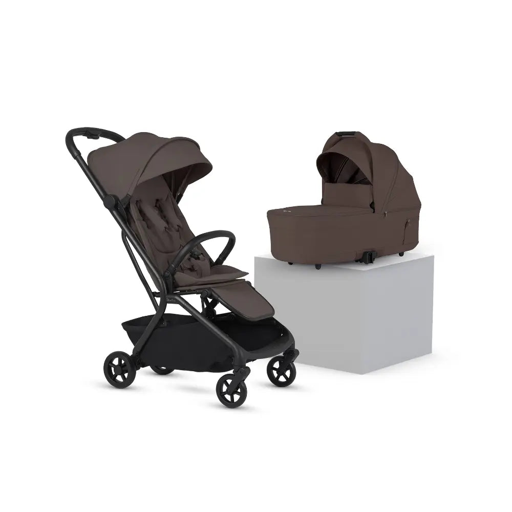Silver Cross Nia World's Only Aircraft Cabin Approved Stroller in Both Seat & Carrycot Mode|Flat Recline|One Hand Fold|Lightweight & Travel Friendly|Self Standing|0 to 4Y|Upto 22 Kg - Chocolate