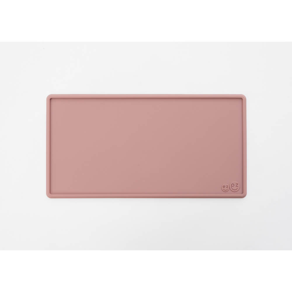 ezpz Tiny Placemat – 100% Food-Grade Silicone Non-Slip Suction Placemat for Babies & Toddlers, Fits Most Highchairs, Rolls Up for Travel, Promotes Self-Feeding, Microwave Safe, 6 Months+