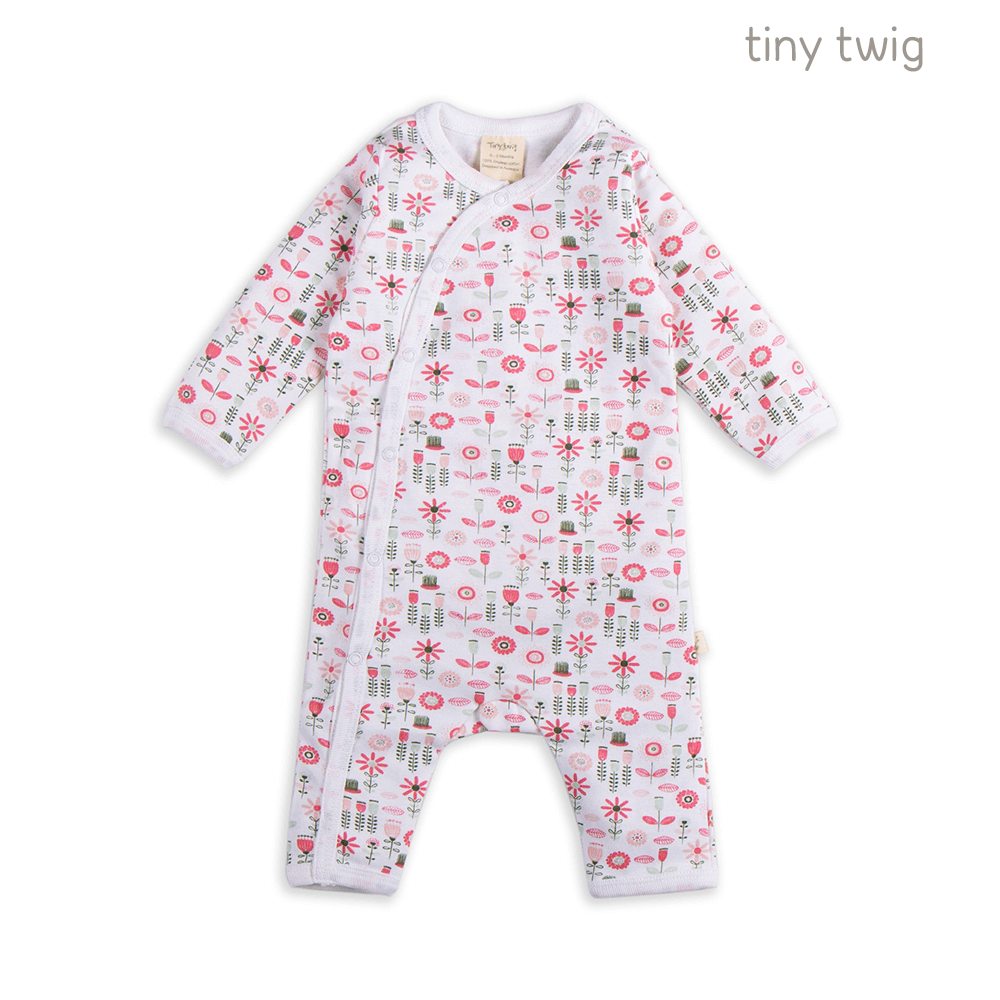 Tiny Twig Snapsuit Tulip Garden